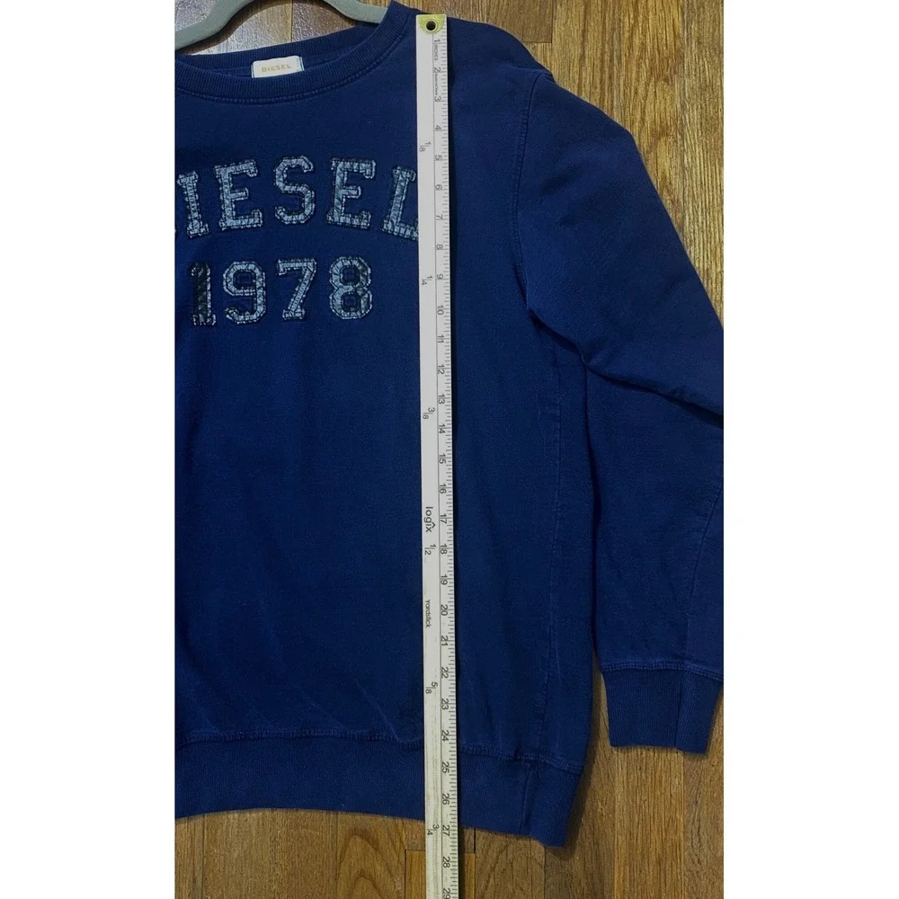 Diesel Womens Diesel Crewneck Sweatshirt Size XL Navy 1978 Comfort Streetwear - Picture 5 of 6